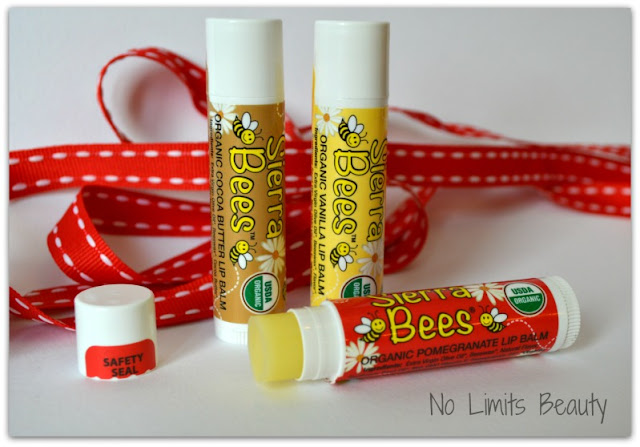 iHerb.com - Sierra Bees, Organic Lip Balms (Granada, Vainilla y Cacao - Pack de 3)