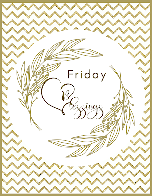 Friday Blessings - Free Printable Artwork To Frame - 10 Free Image Pictures - Mint Gold Theme