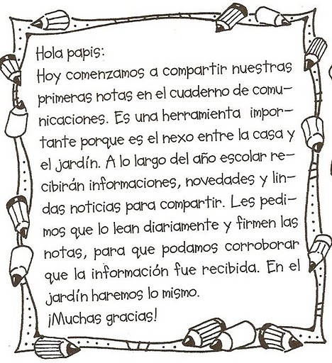 Maestra Asunción: Notitas y Mensajes para Enviar al Hogar.