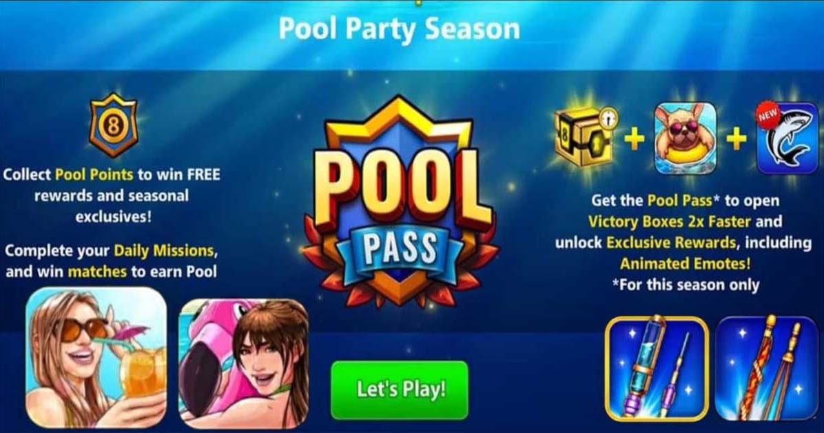 Pool Party Season pool pass 8 ball pool Free
