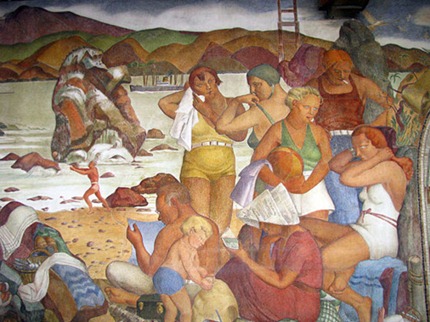 Murals at the Beach Chalet, Lucien Labaudt