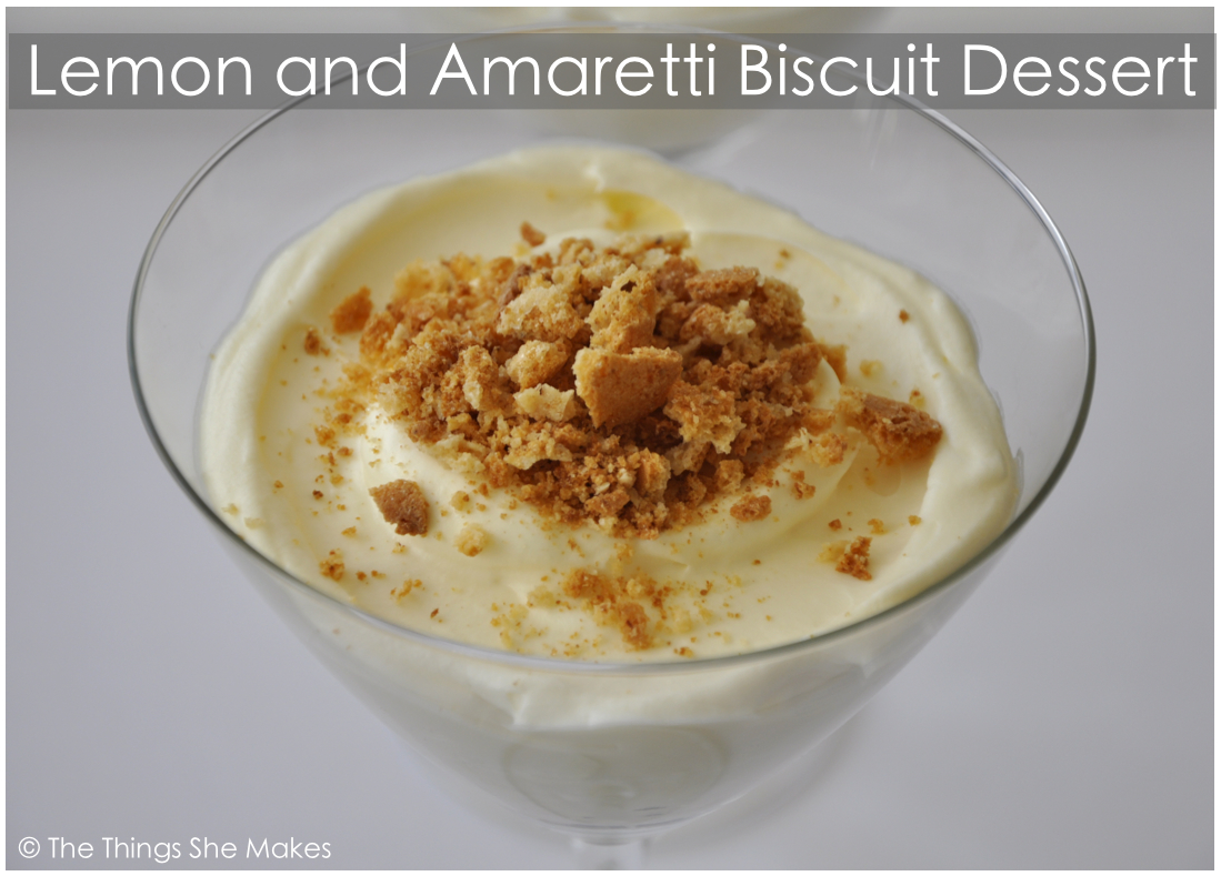 How to Make Lemon and Amaretti Biscuit Dessert | The Things She Makes
