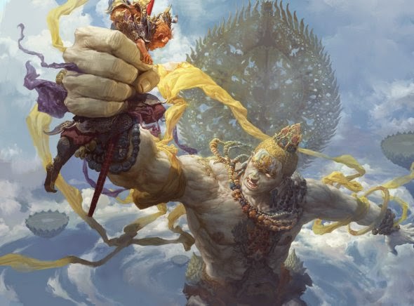 Fenghua Zhong ilustrações fantasia estilo oriental impressionante lenda sun wukong jornada oeste