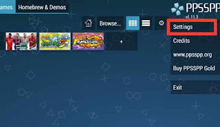 Cara Setting Fullscreen PPSSPP