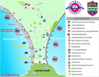 Berencana wisata ke Pangandaran? eittss lihat dulu peta wisata pantai Pangandaran ini!!!