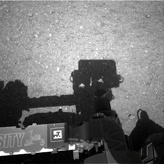 This image was taken by Navcam onboard NASA's Mars rover Curiosity on Sol 2 – NASA / JPL-Caltech