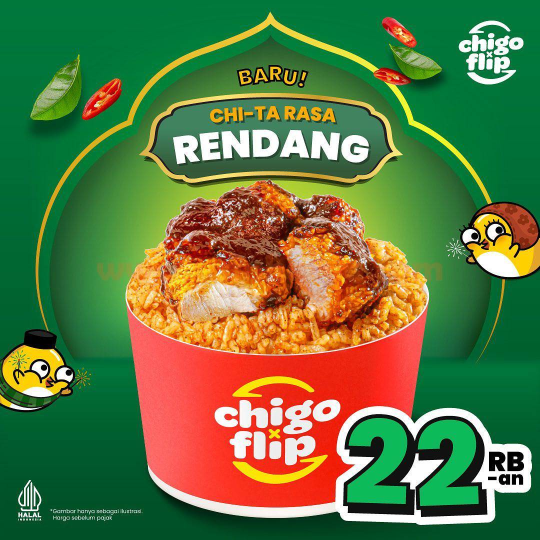 Promo CHIGO x FLIP BARU! CHI-TA RASA RENDANG Harganya hanya Rp. 22RIBUAN 2