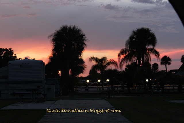 Eclectic Red Barn: Sunset