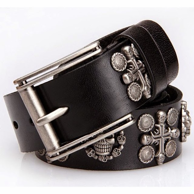 Leather Vintage Punk Men Belt