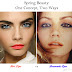 Spring Beauty: Blue Eyes and Orange Lips