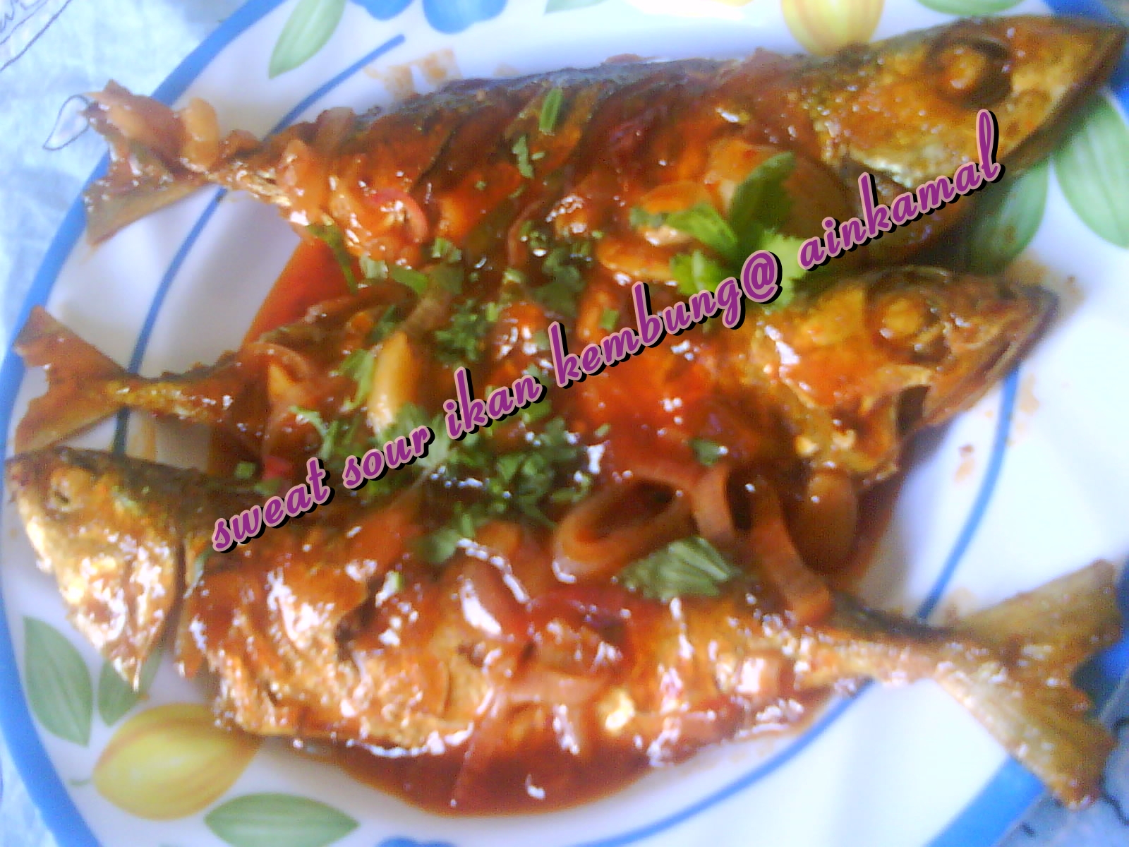 Resepi Kehidupanku: ikan kembung sweat sour