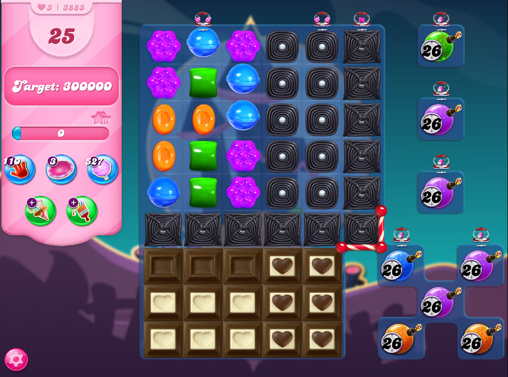 Candy Crush Saga level 3883