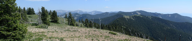 Wheeler Peak behind a ridge line