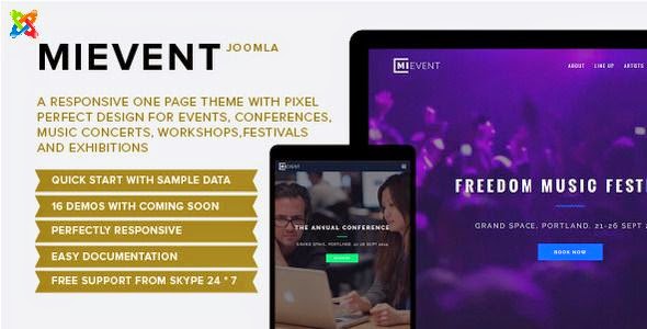 Best Multipurpose Joomla Event & Music Template