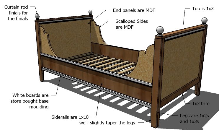 daybed furniture plans