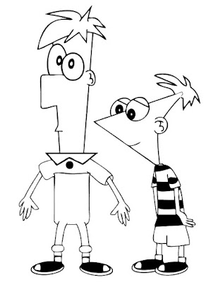 Desenhos para Colorir do Phineas e Ferb