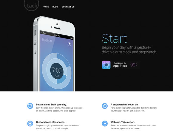 Start iphone app website