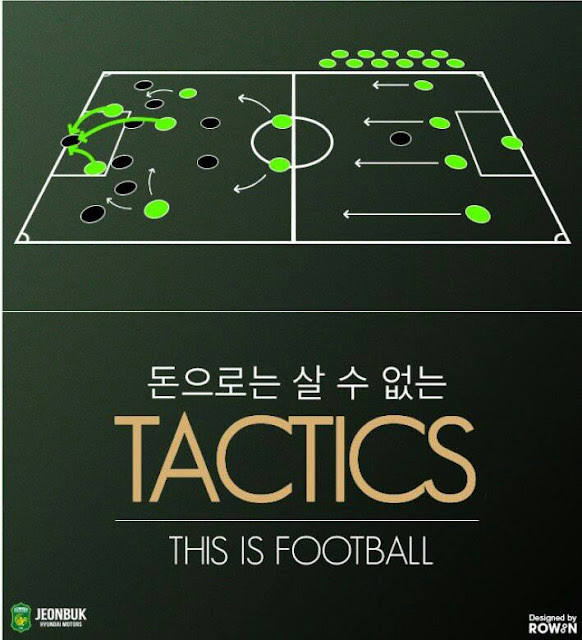 It seems also that Seongnam's had ten men. One of them must've been bought at half-time. Apparently another striker as well because we all know Jeonbuk does not have enough of these. (Photo Credit: Jeonbuk's Official Facebook Page