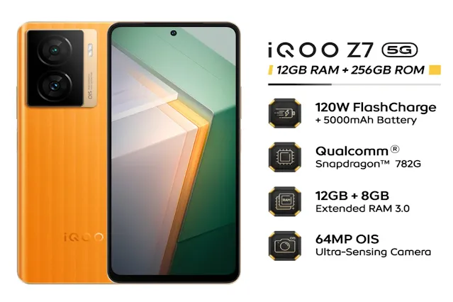 IQOO Z7 5G Supernova Orange Dijual Pada Harga RM1499