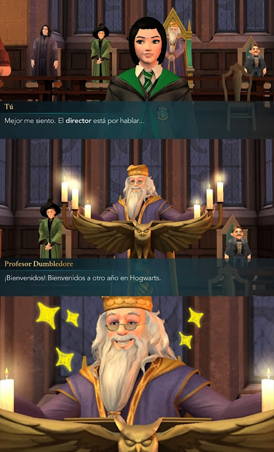 Hogwarts Mystery fotonovela dumbledor