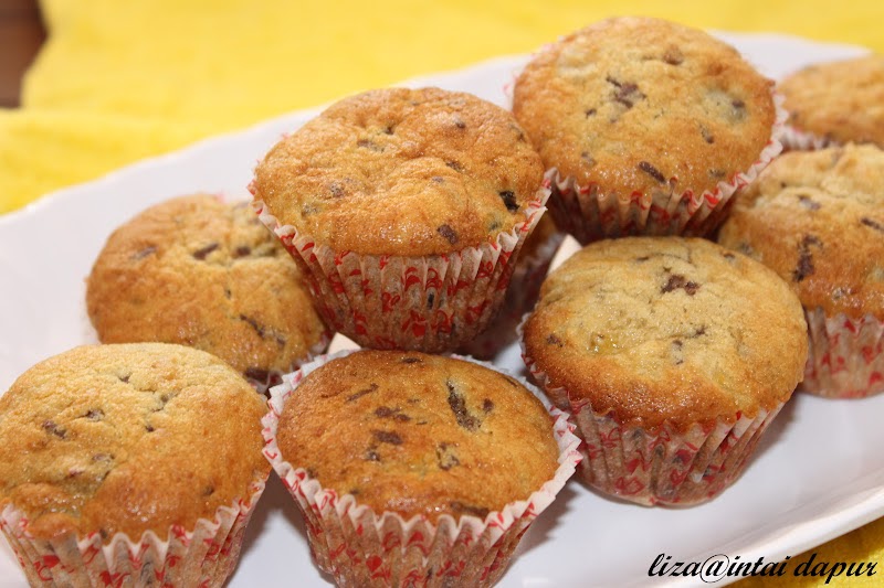 INTAI DAPUR: Kek Cawan Pisang + Prune.