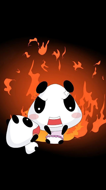 Angry Panda iPhone 7 & iPhone 7 Plus Wallpaper