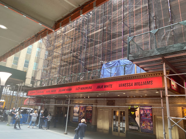 POTUS Play Broadway Scaffolding Marquee