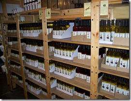 A selection of the various Olive Oils