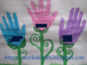 All 3 sisters have a handprint on this craft! Great for Mothers Day as well!