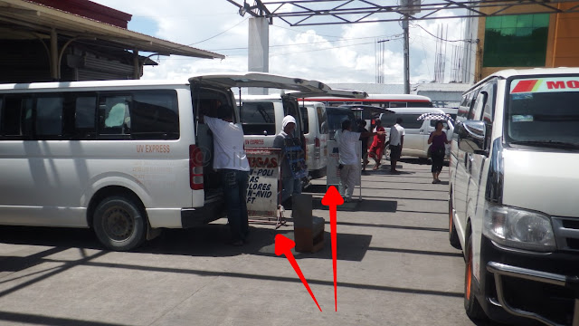 UV Express Van Parking at Abucay Transport Terminal Tacloban