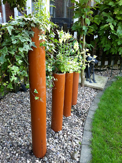 tube pipe used for gardening feature