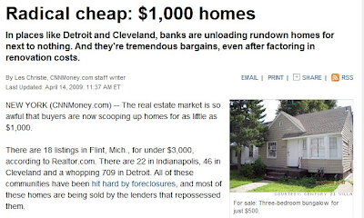 Anuncio de casas baratas en USA