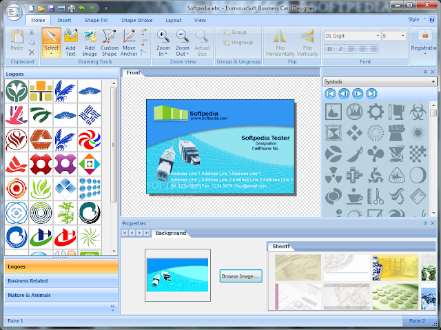 EximiousSoft Business Card Designer