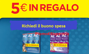 Logo AZ ti regala buoni spesa da 5 euro: richiedili