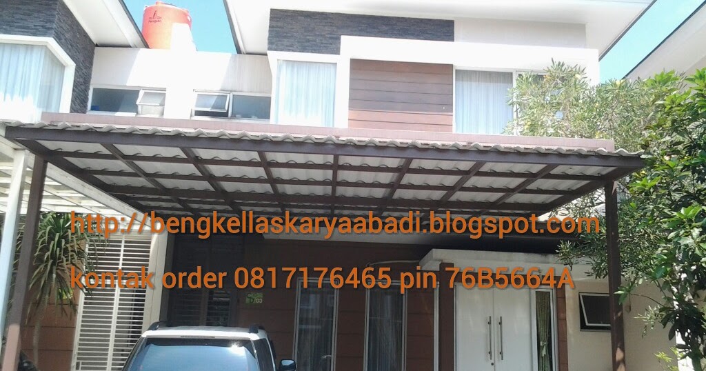 BENGKEL LAS KARYA ABADI : CONTOH MODEL CANOPY GARASI 