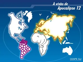 Mapa Mundi nos mostra exatamente o Apocalipse 12