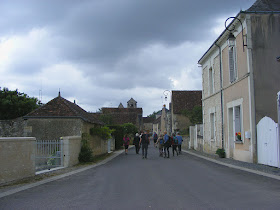 Walking through Chaumussay.  Indre et Loire, France. Photographed by Susan Walter. Tour the Loire Valley with a classic car and a private guide.