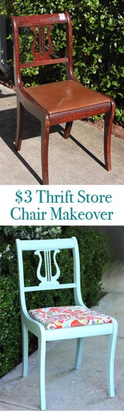 Thrift Store Chair Makeover
