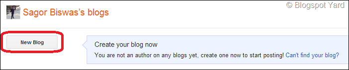 create new blog