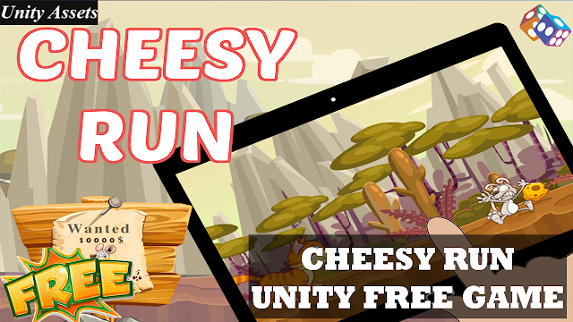 Download Cheesy Run Unity Asset Free – Cartoon Runner Free Unity Assets