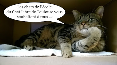 Bonne année de l'école du chat libre de Toulouse