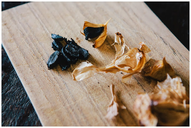 fermented black garlic