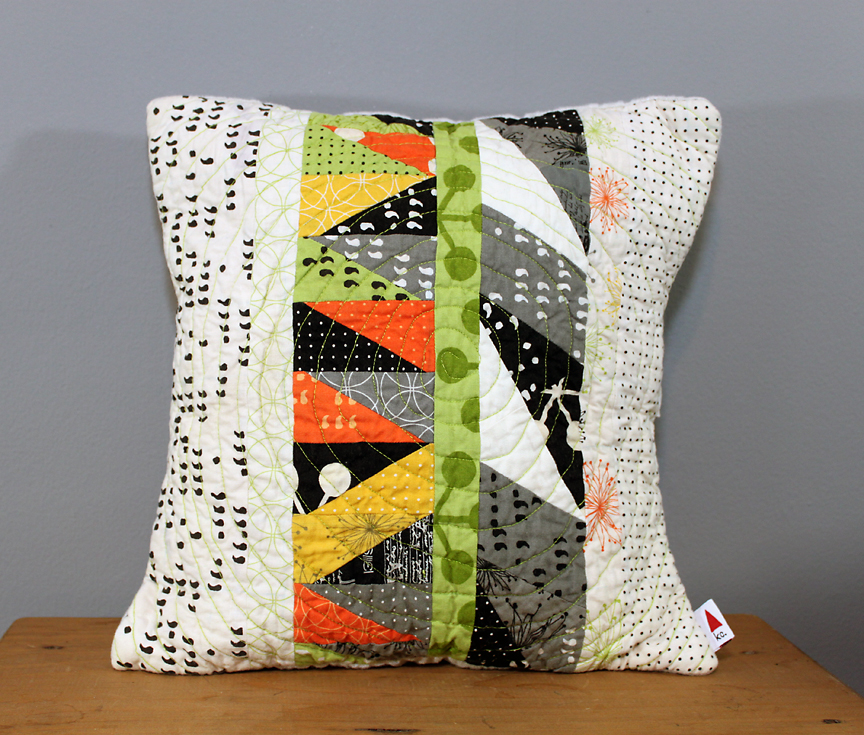 Simple Patchwork Quilted Pillow Tutorial