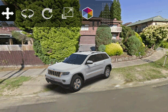 New Common A Jeep Alongside Google Street View