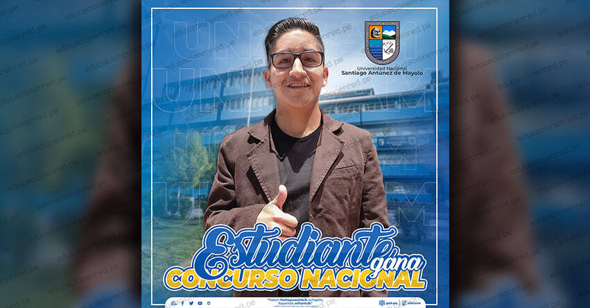 UNASAM: Estudiante santiaguino gana concurso nacional de proyectos de tesis en gestión de desastres y cambio climático en el Perú