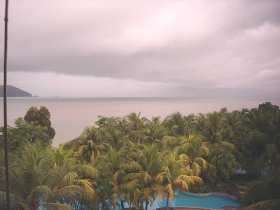 Cloudy skies in Damai Laut Hotel
