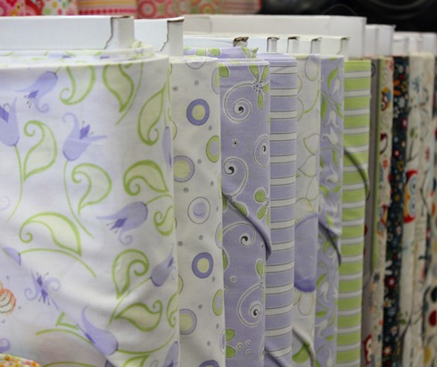 Lovely purple and green fabrics from Susybee