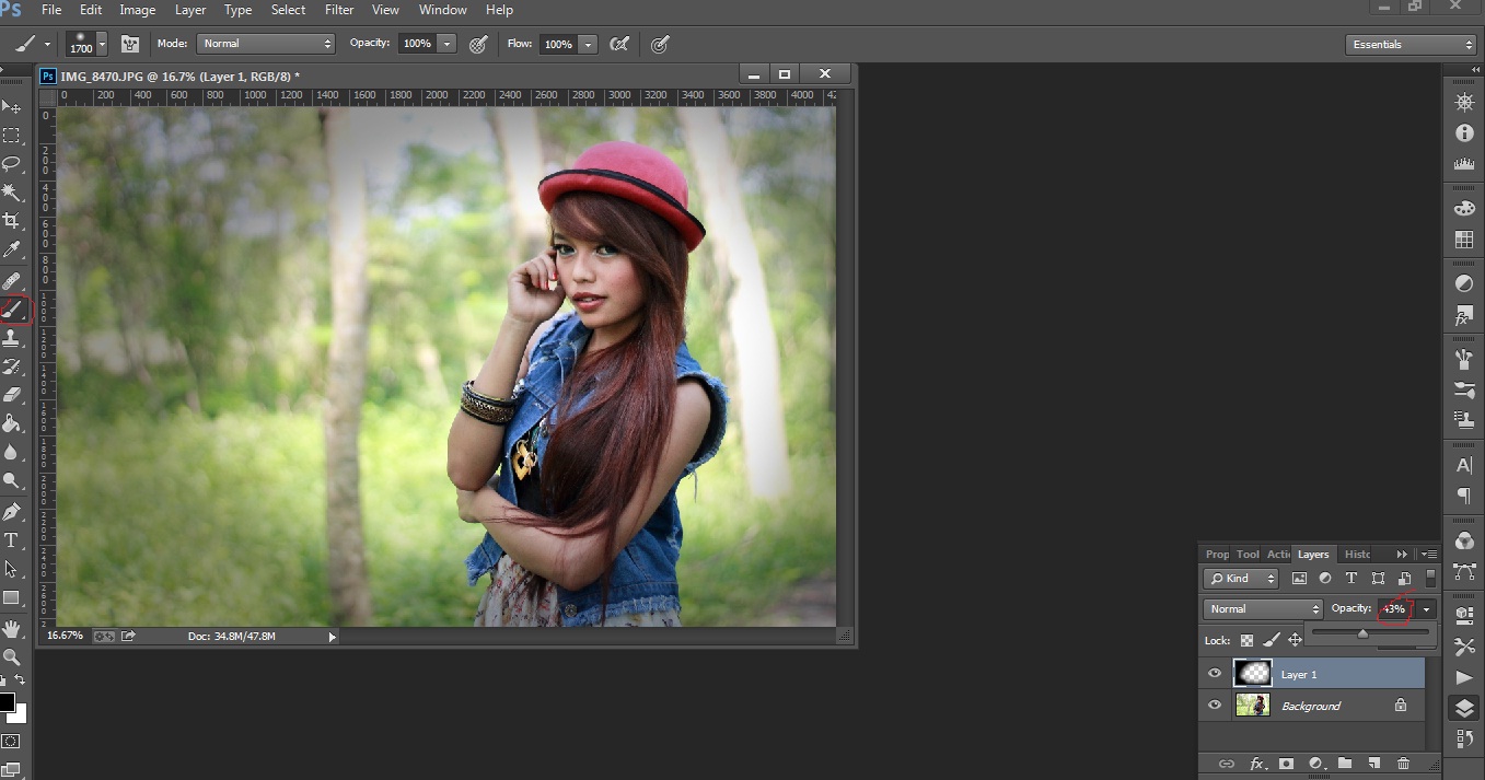 Edit Photoshop Keren Foto Potrait Model