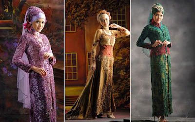 Model Dress Kebaya Muslim Modern Terbaru, Desain Terbaik