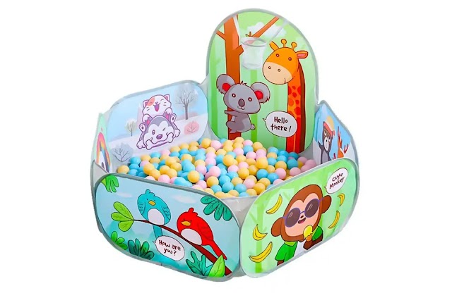 Pop-Up Activity Ball-Pool Play Tent for Kids